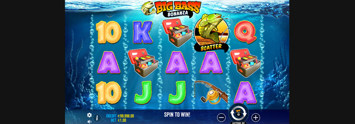 Ücretsiz slot makinesi Big Bass Bonanza. 