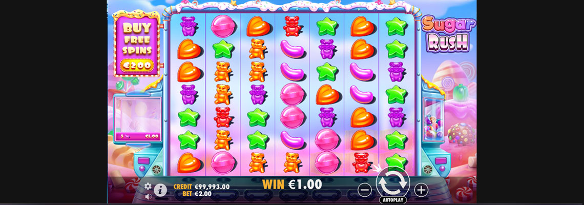 Ücretsiz slot makinesi Sugar Rush. 